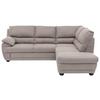 Ecksofa Nebolo Beige Mikrofaser - Beige, Design, Textil (245/225cm) - Livetastic