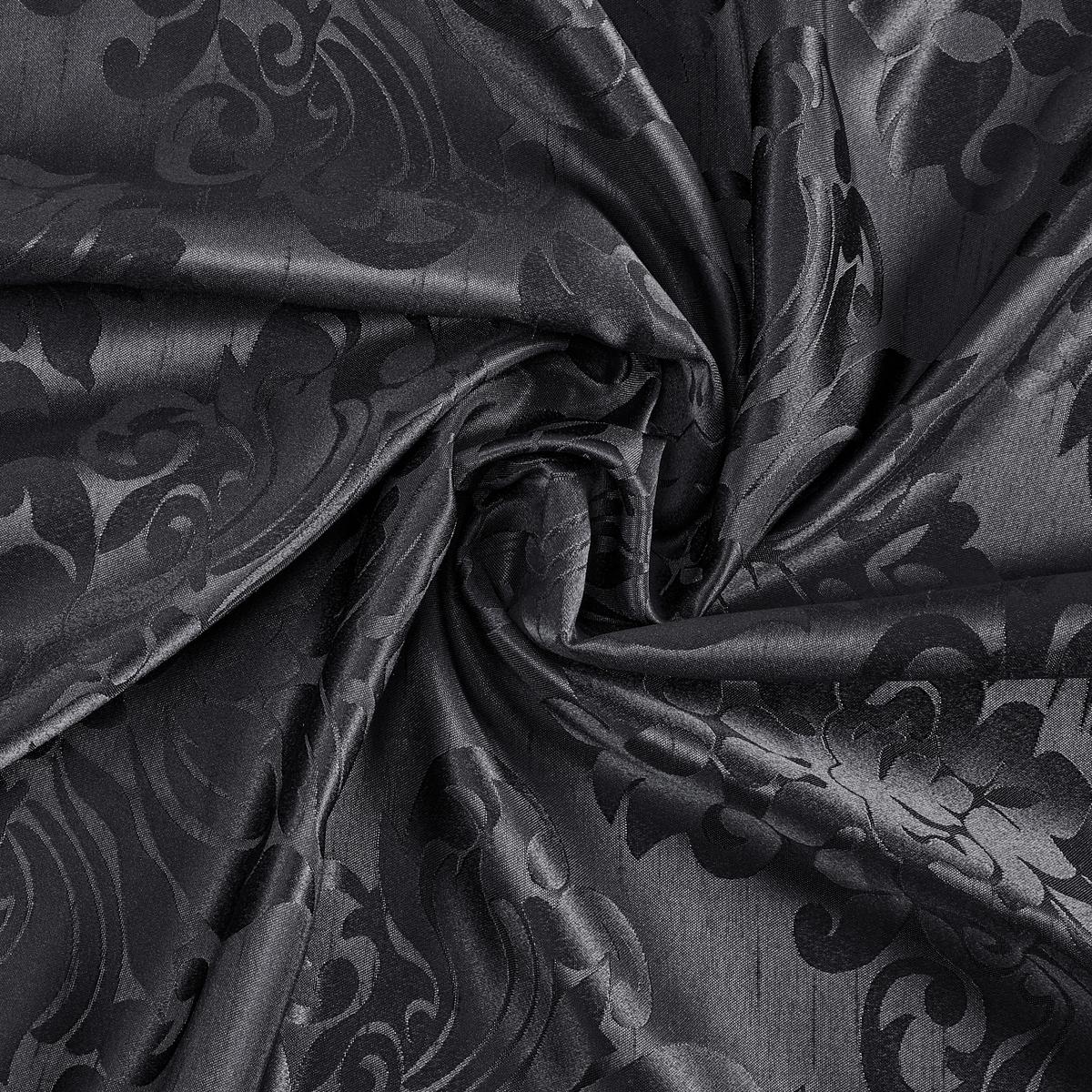 Hotový závěs Charles, 140/245 cm, černá - černá, Lifestyle, textil (140/245cm) - Modern Living