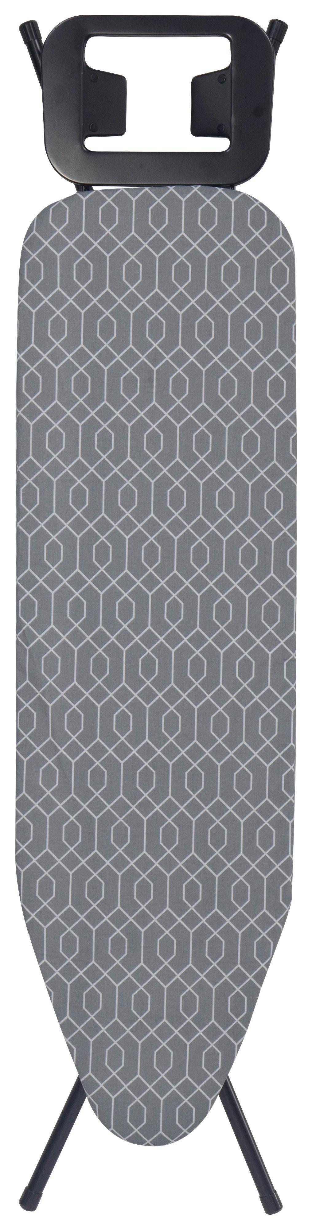 Žehliaca doska MICHI - sivá, Modern, kov/textil (127/30/89cm) - Mömax