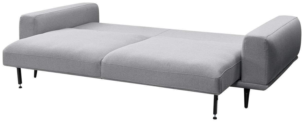 3-sitzer-sofa Selene Grau, B: 242 Cm - Schwarz/Grau, MODERN, Textil (242/89/115cm) - MID.YOU