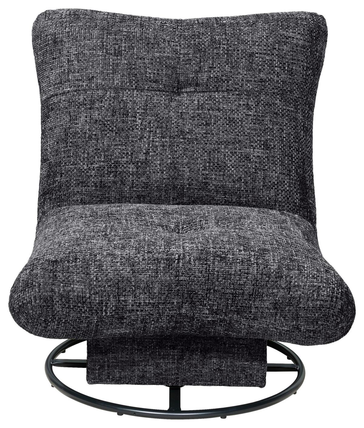 Sessel Maranello Anthrazit B: 96 Cm - Anthrazit/Schwarz, KONVENTIONELL, Textil (96/75/93cm) - MID.YOU