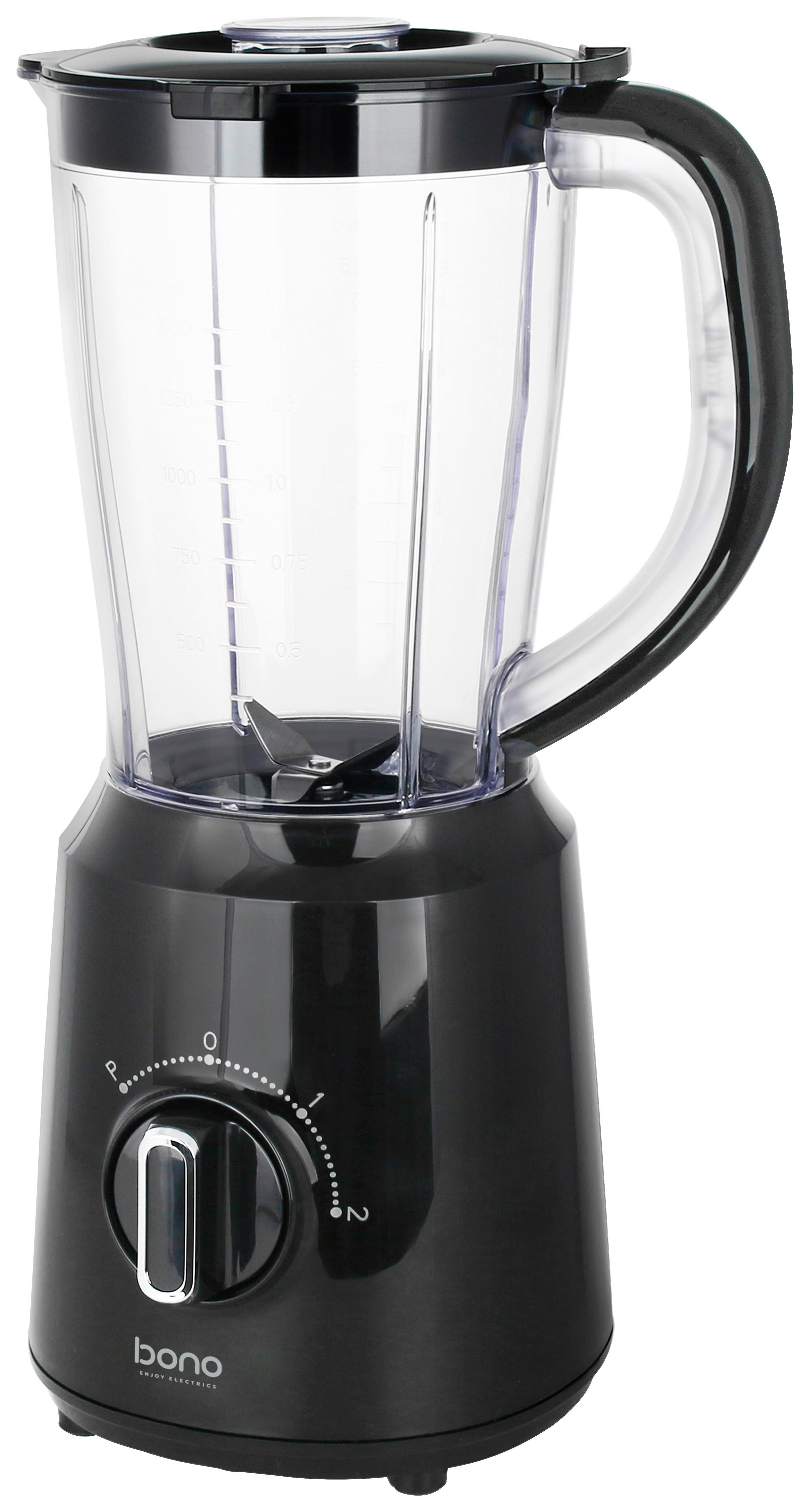 Standmixer Lola - Schwarz, KONVENTIONELL, Kunststoff/Metall (21,2/17,45/37,8cm) - Bono