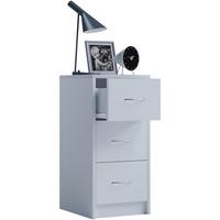 Nachtkästchen Weiß H: 65 Cm Boxal Maxi - Weiß, Basics, Holzwerkstoff (35/65/35cm) - MID.YOU