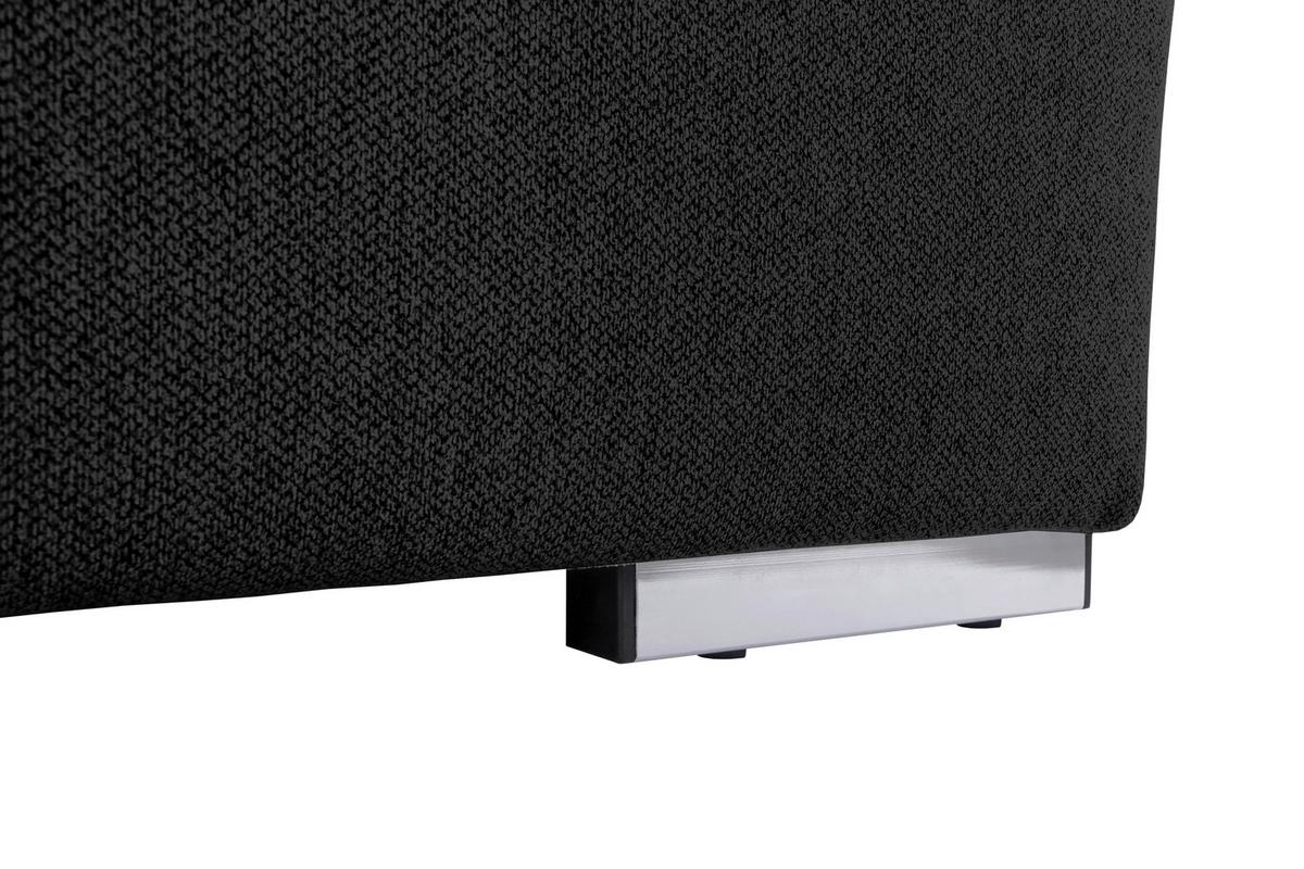 Wohnlandschaft Ramzes Schwarz U: 215x328x173 cm - Schwarz/Grau, Design, Textil (215/328/173cm) - MID.YOU