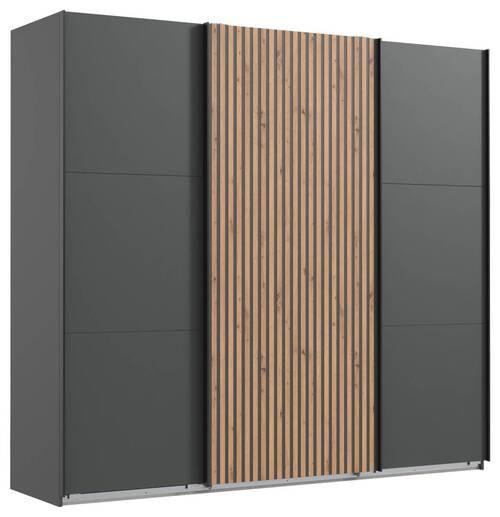 Schwebetürenschrank Andorra Eiche/graphitfarben B: 250 Cm