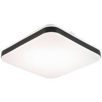 LED-Deckenleuchte Isa - Schwarz/Weiß, MODERN, Kunststoff/Metall (27/27/5cm) - Luca Bessoni