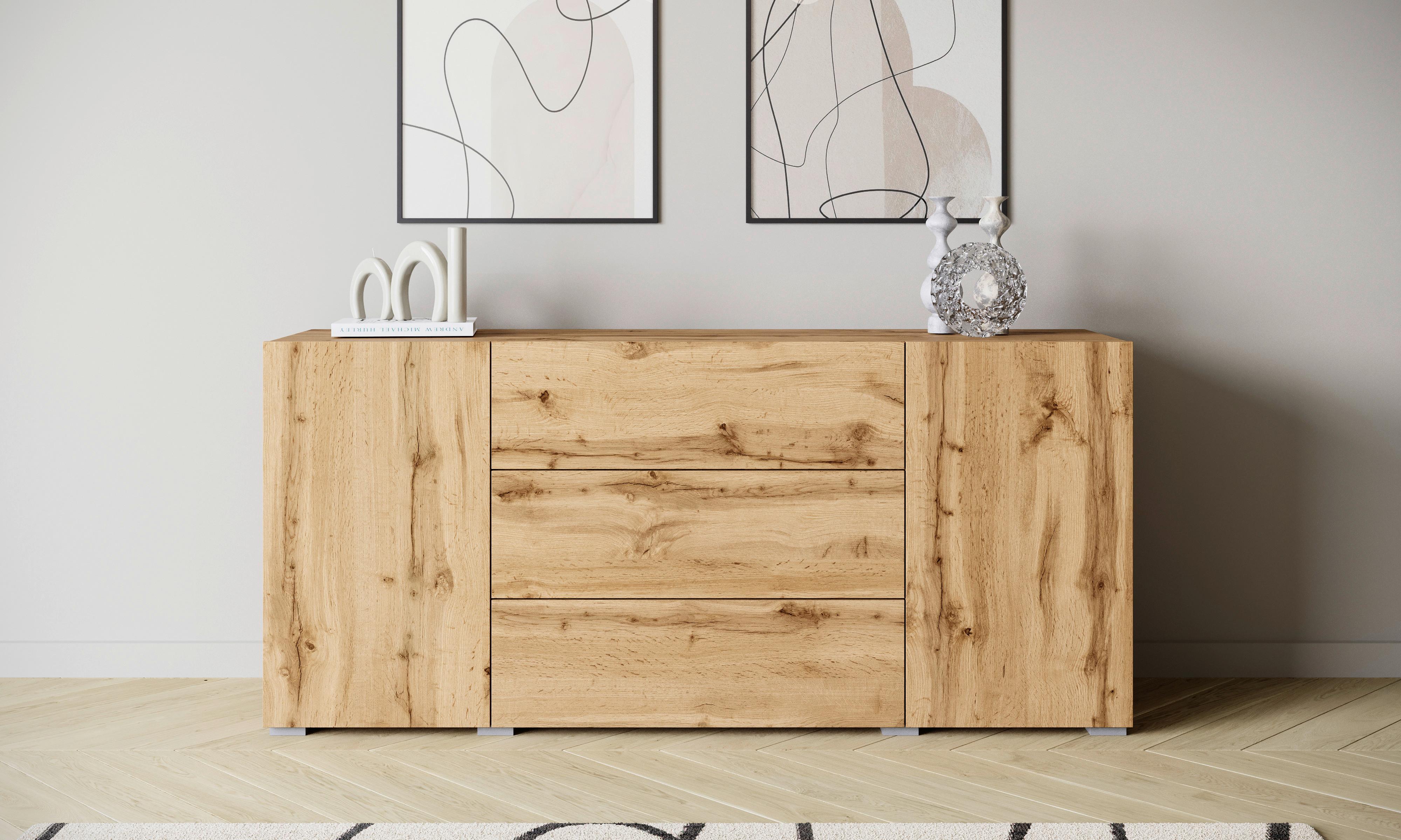Sideboard 150cm Berlin 150 Wotan Eiche Dekor