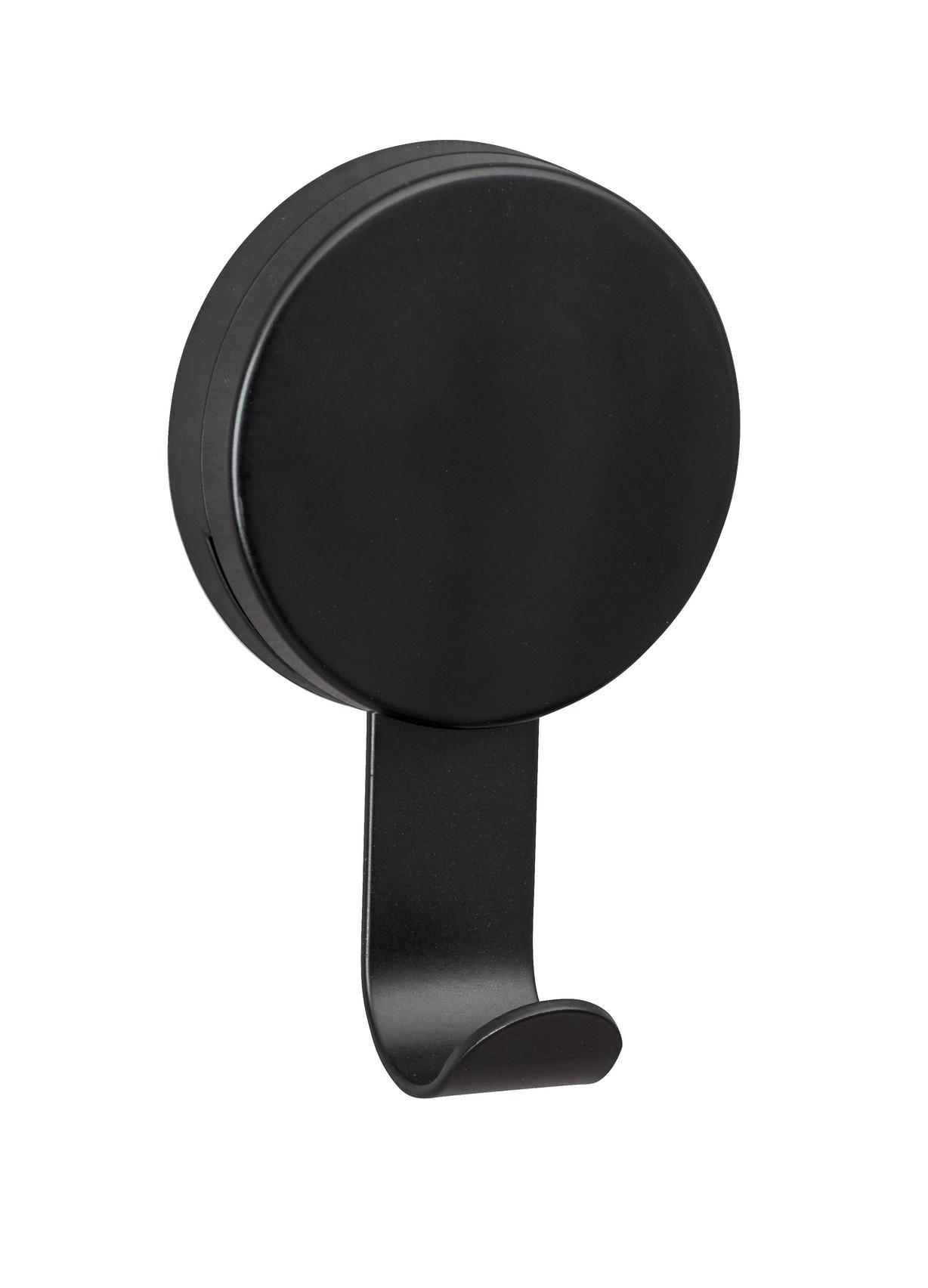 Wandhaken Static Loc Pavia 24894100 - Schwarz, MODERN, Metall (6/10/3,5cm) - Wenko