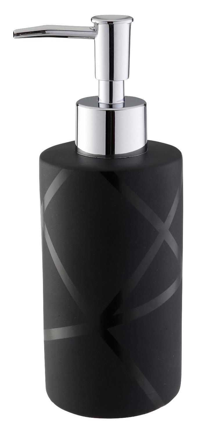 Seifenspender Nero 131056 - Schwarz, MODERN, Stein (6,5/18cm)