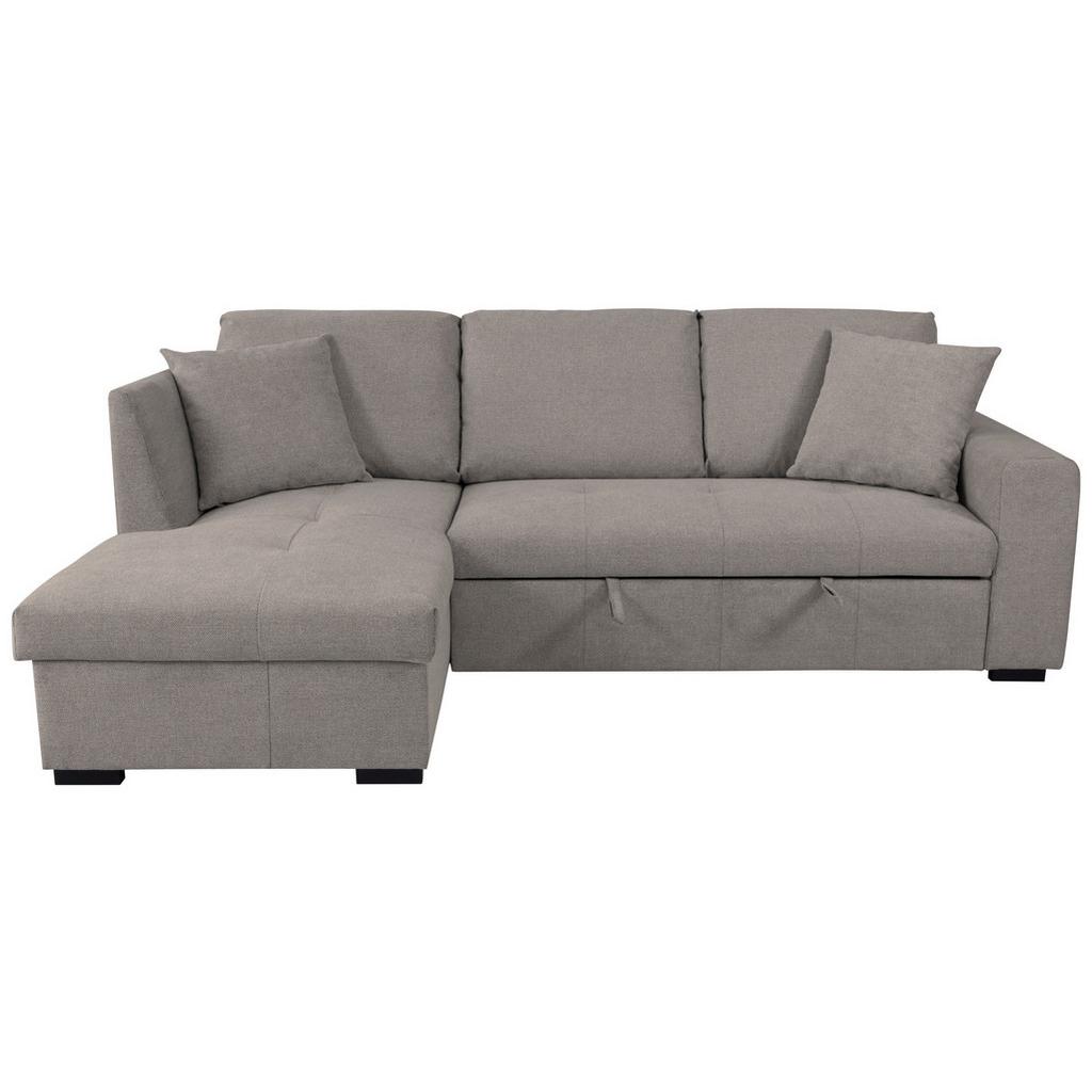 Ecksofa Lukas Graubraun S: 158x239 cm