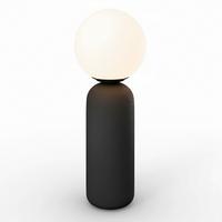 STOLNÍ LAMPA AMORA - bílá/černá, Moderní, kov/keramika (20/52,5cm) - Bessagi Home