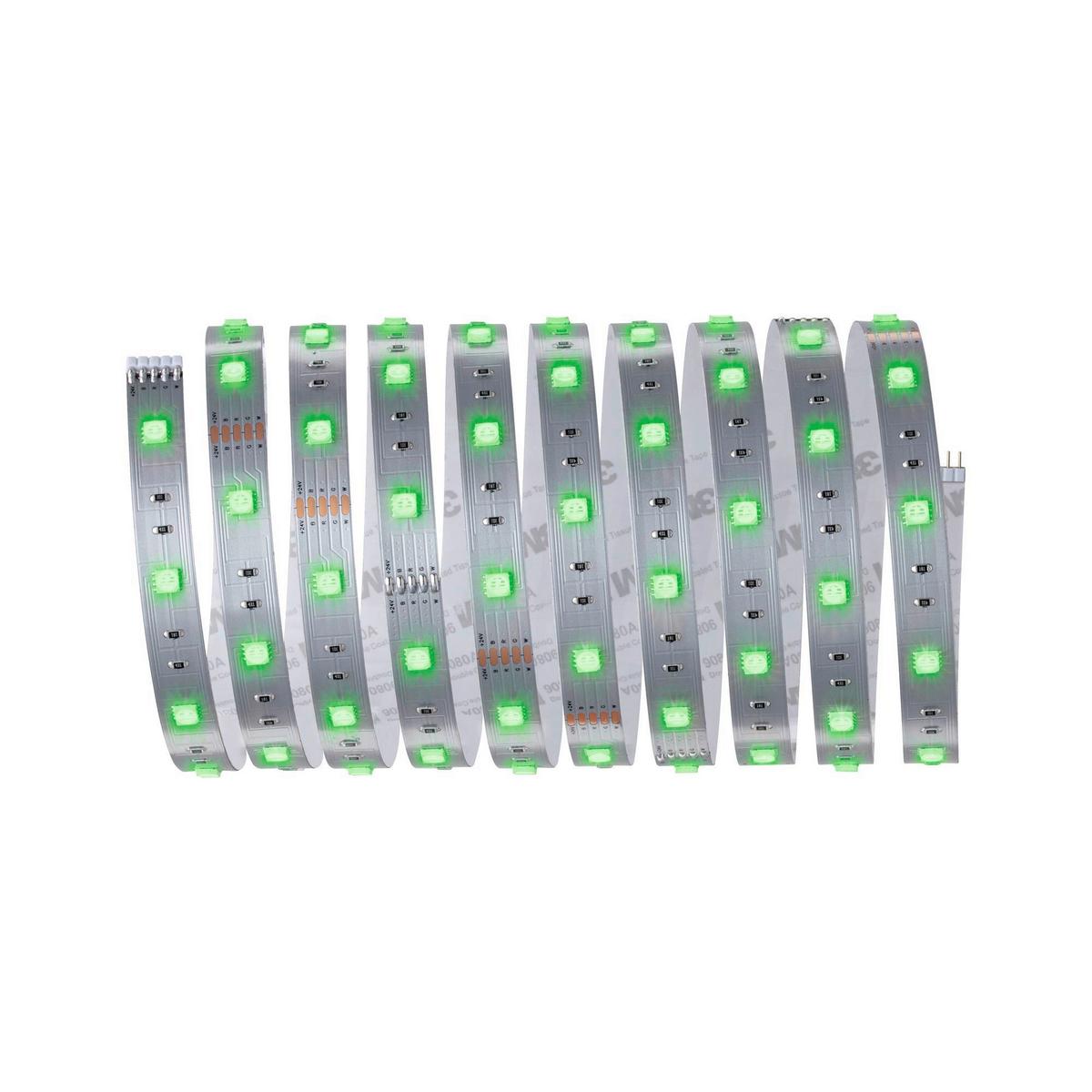 Led-streifen Farbwechsler L: 3 M Fernbedienung, Dimmbar - Silberfarben, Basics, Kunststoff (301/0,3cm) - Paulmann