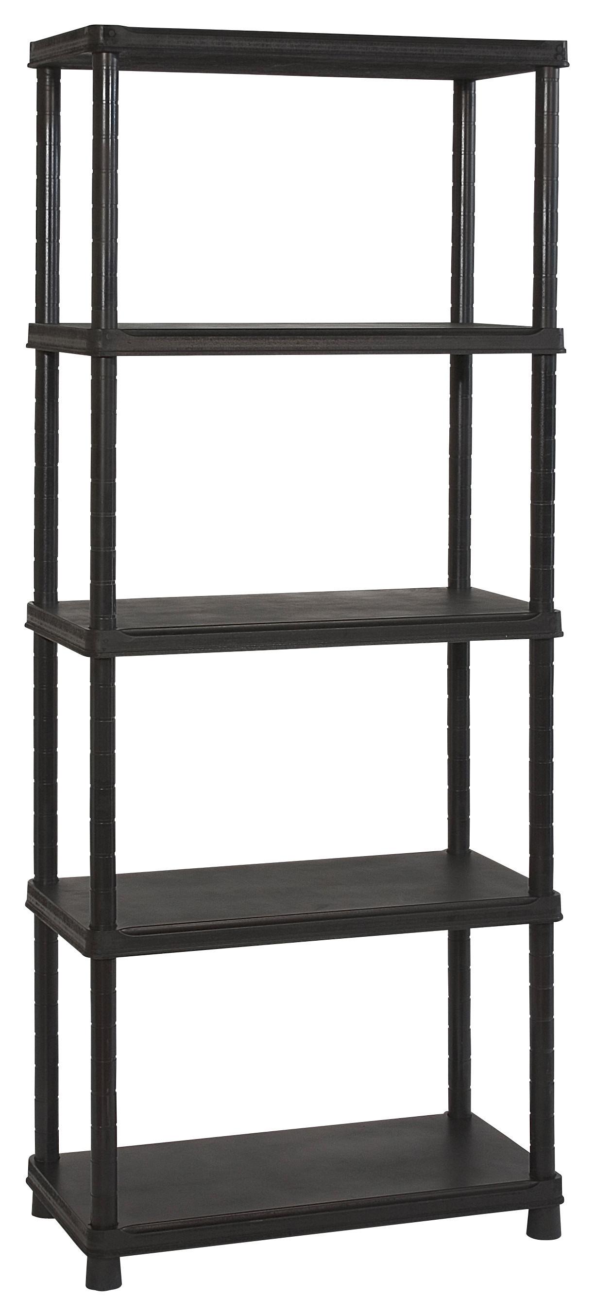 Plastový regál KUNSTSTOFF PLUS 80CM - antracitová, Konventionell, plast (80/187/40cm) - Keter