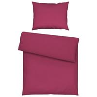 Seersucker Bettwäsche 140x200 Cm Milena Baumwolle Beere - Beere, KONVENTIONELL, Textil (140/200cm) - Luca Bessoni