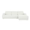 Ecksofa Frans Weiß S: 293 cm - Schwarz/Weiß, Design, Textil (293/204cm) - MID.YOU