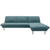 Ecksofa Looks Ix Petrol - Petrol/Schwarz, Design, Textil (274/168cm) - LOOKS by W.Joop