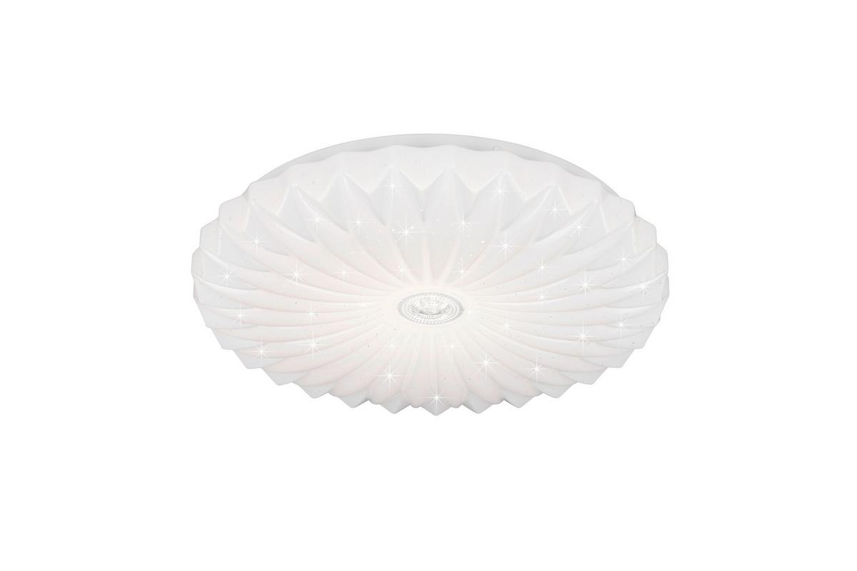 LED-Deckenleuchte Ataris Weiß D: 38 cm - Weiß, Trend, Kunststoff (38/7cm)