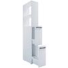 Hochschrank Sadilo XL - Anthrazit/Weiß, MODERN, Holzwerkstoff (25/183/50cm) - MID.YOU
