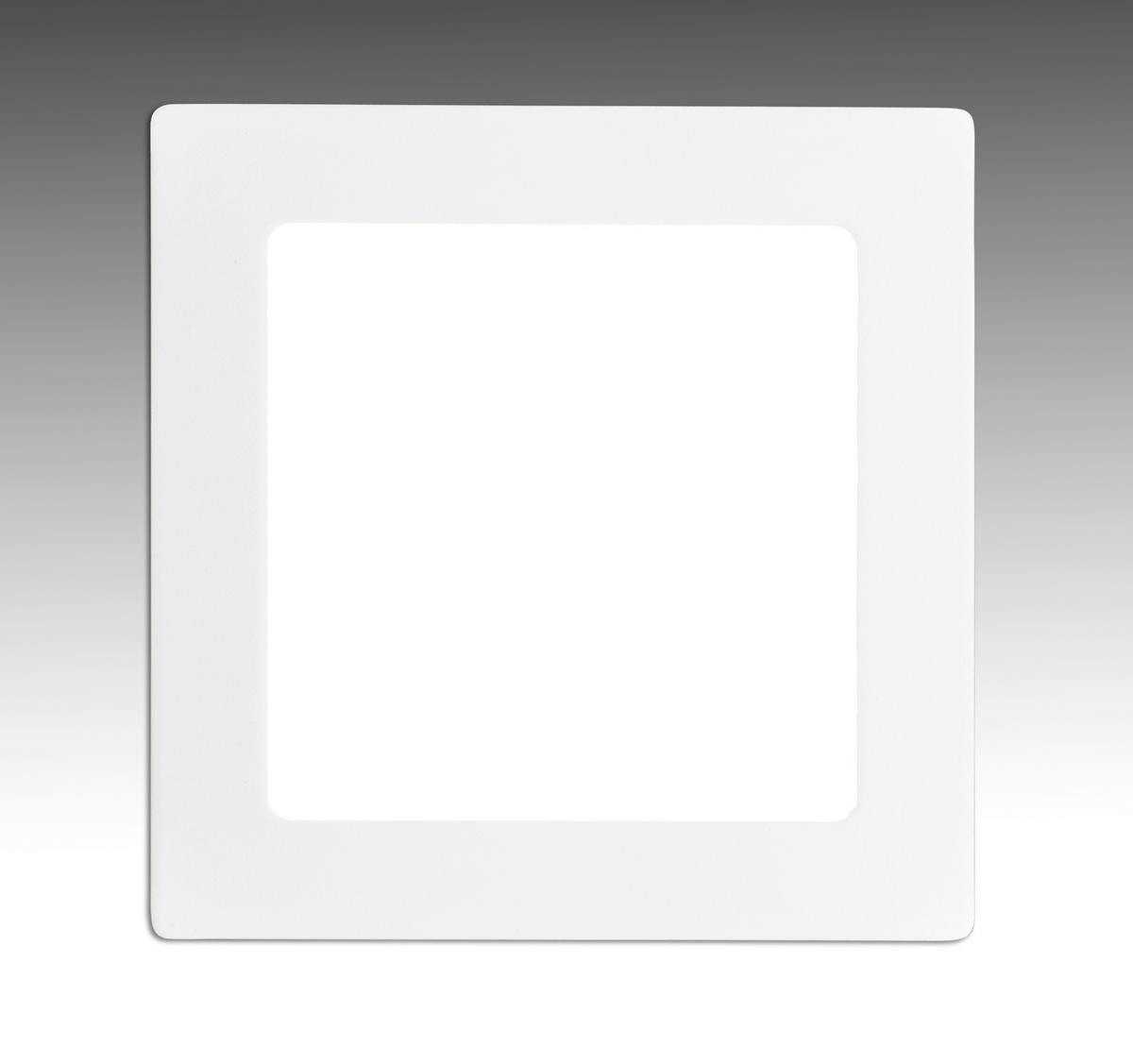 LED-Deckenleuchte L: 30 cm dimmbar - Weiß, Basics, Kunststoff/Metall (30/30/3,5cm) - Näve