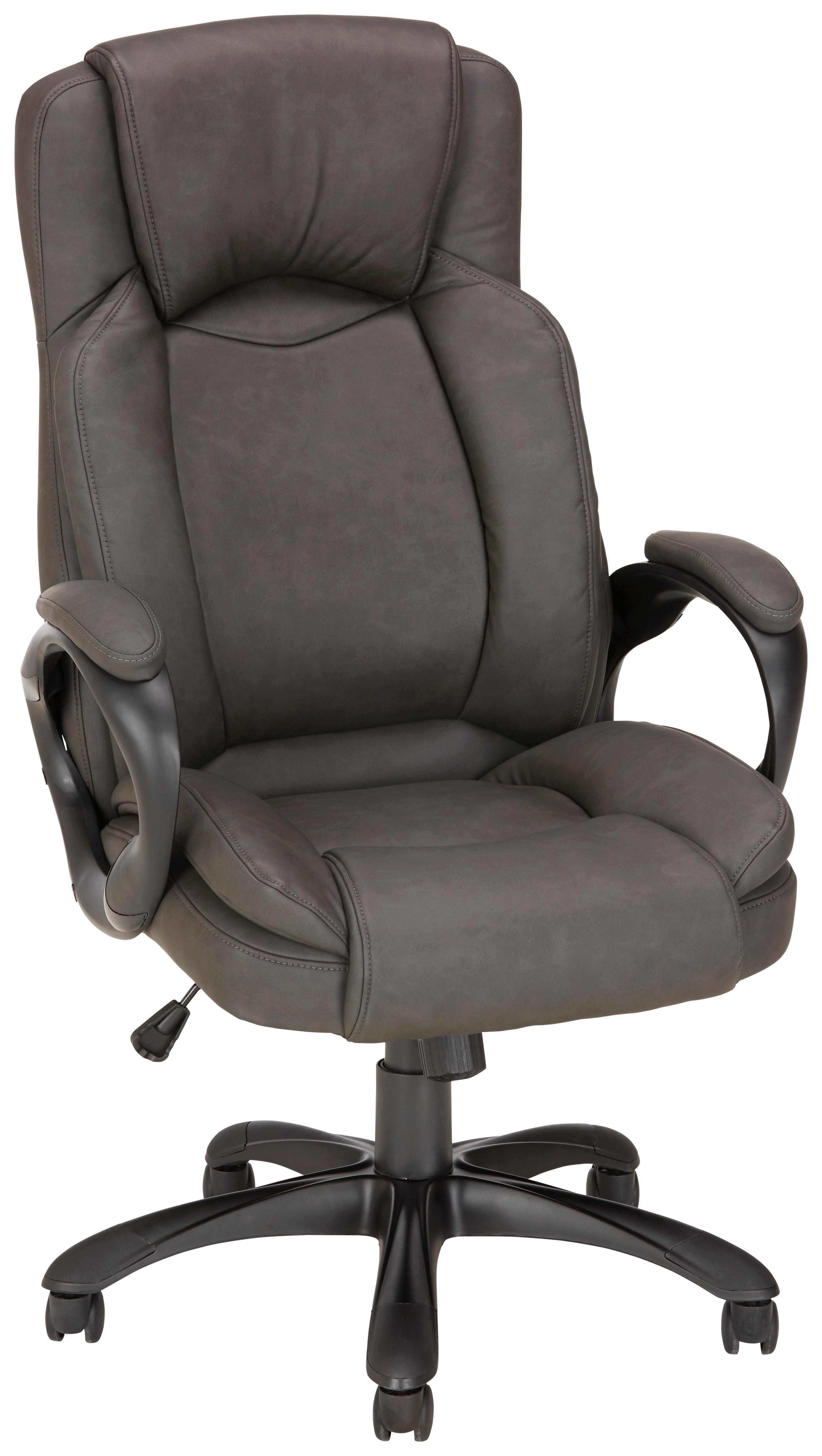 KANCELÁŘSKÉ KŘESLO JENNY 1 - šedá/černá, Konvenční, kov/textil (67/116,5-126/75cm) - Mömax