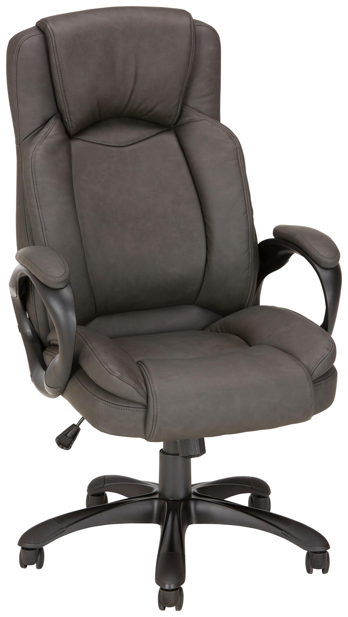 KANCELÁŘSKÉ KŘESLO JENNY 1 - šedá/černá, Konvenční, kov/textil (67/116,5-126/75cm) - Mömax