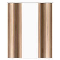 Flächenvorhang Panilo 3er Set - Braun, Trend, Textil (60/245cm)