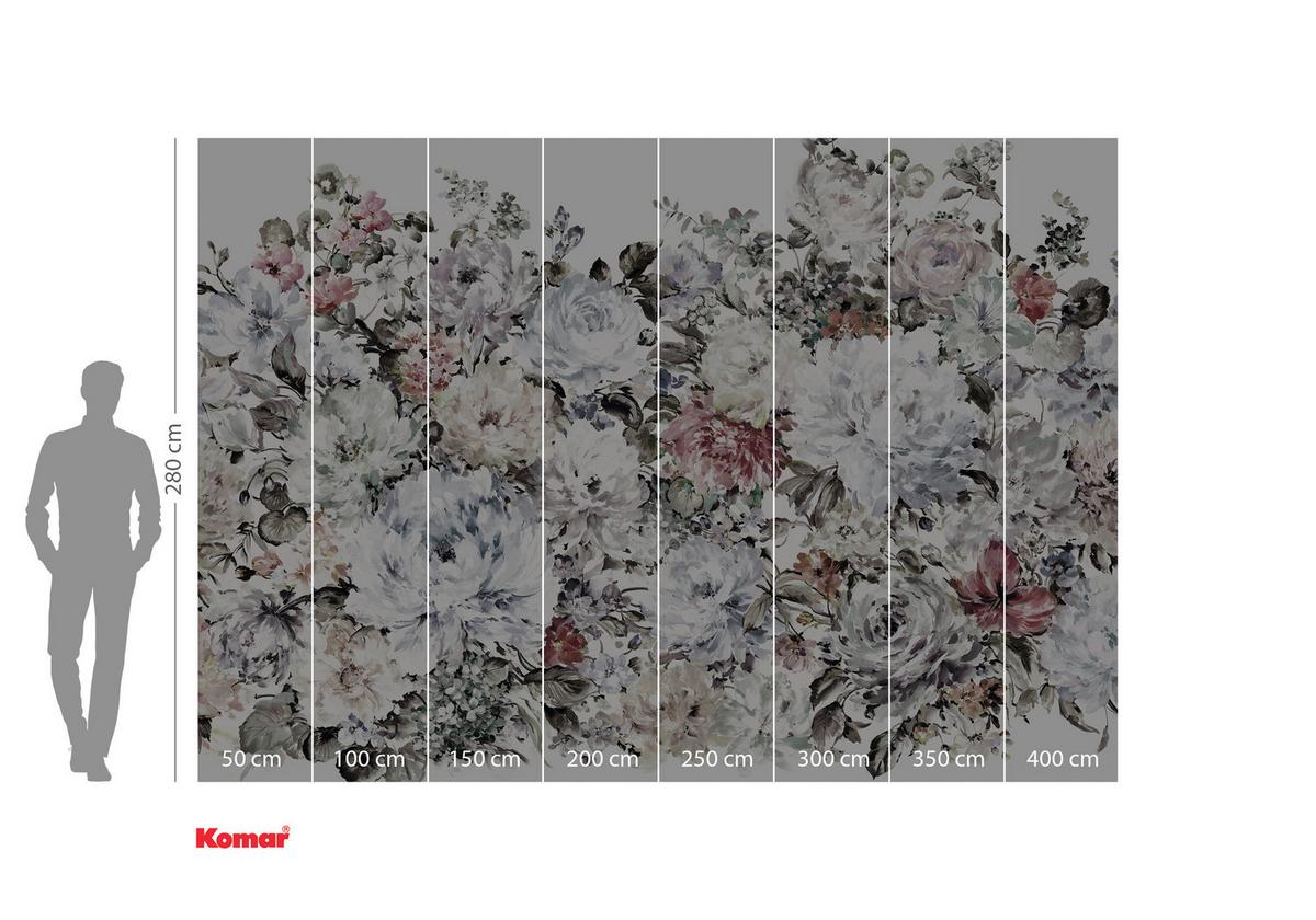 Fototapete Posy - Multicolor, Trend, Papier (400/280cm) - Komar