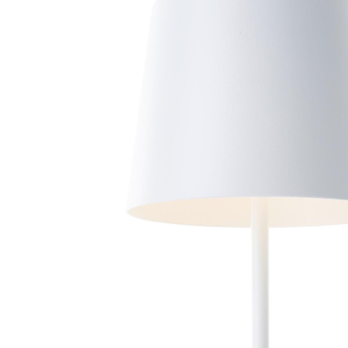 Tischlampe Kaami dimmbar Weiß - Weiß, Design, Kunststoff/Metall (10/37cm) - Brilliant