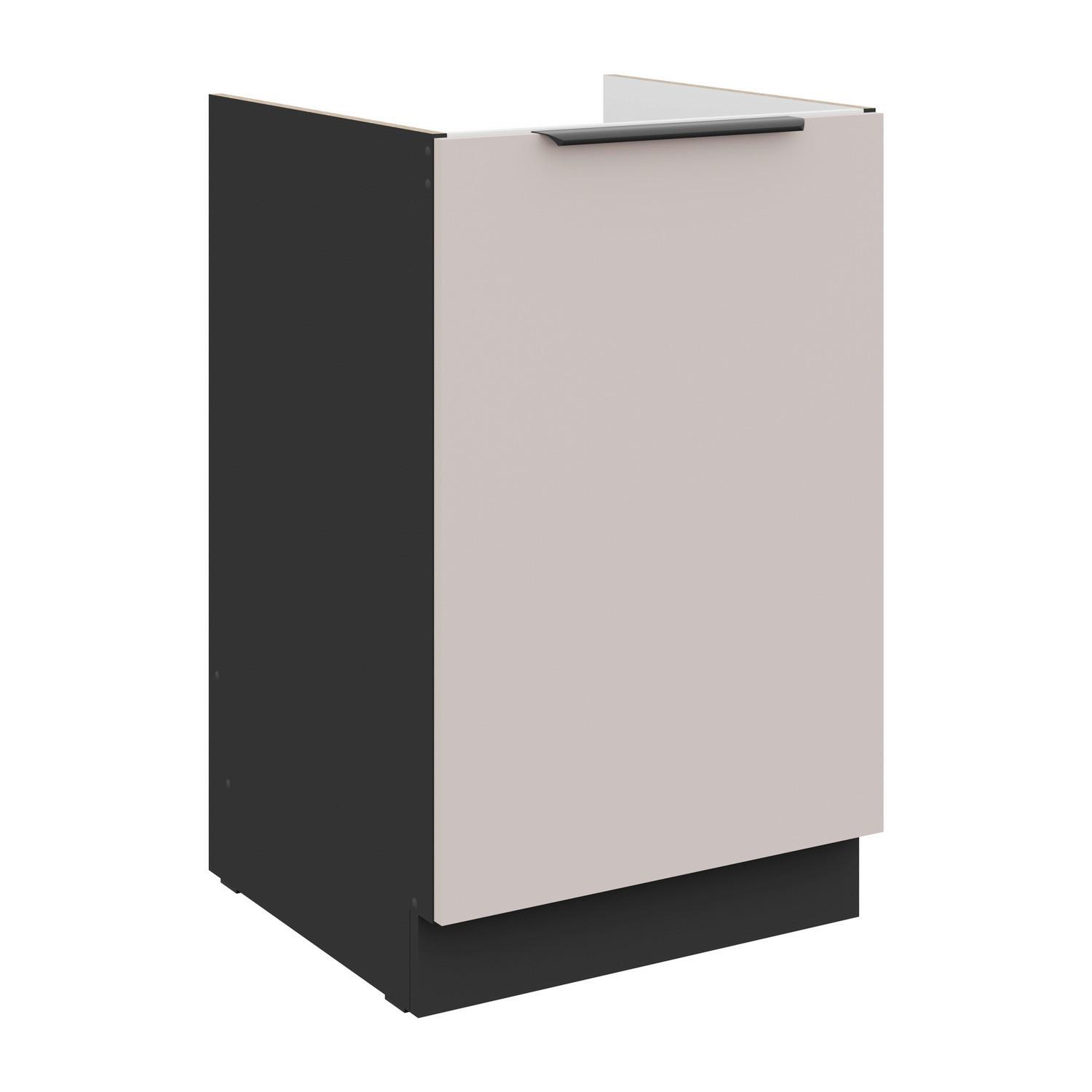 Mosogató-alsószekrény Arona 50/82cm - bézs/fekete, Modern, faalapú anyag (50/82/52cm)