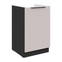 Mosogató-alsószekrény Arona 50/82cm - bézs/fekete, Modern, faalapú anyag (50/82/52cm)