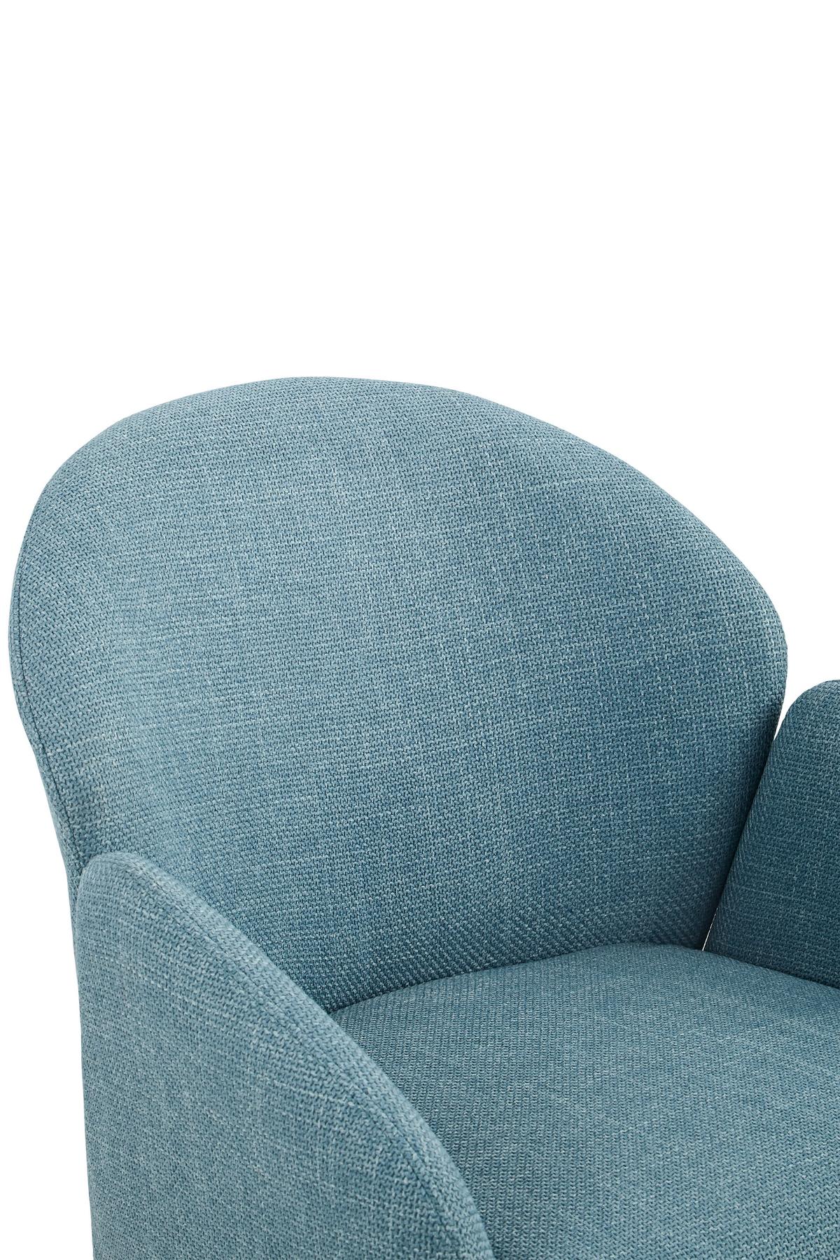 Armlehnstuhl-set Holly S 2er-Set - Petrol, MODERN, Textil/Metall (56,5/84/61cm) - MID.YOU