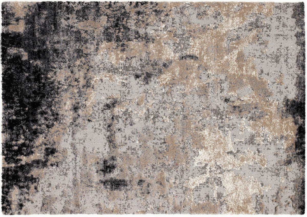 Vintage-Teppich Hellgrau Timeline 240x290 cm - Hellgrau, Design, Textil (240/290cm) - Novel