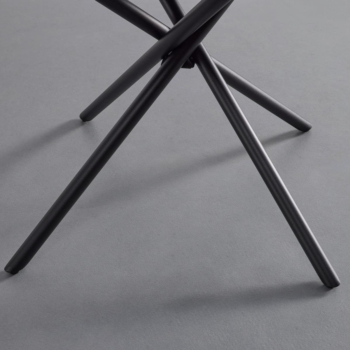 Židle Lunita modrá - modrá/černá, Moderní, kov/textil (47/88/57cm) - P & B