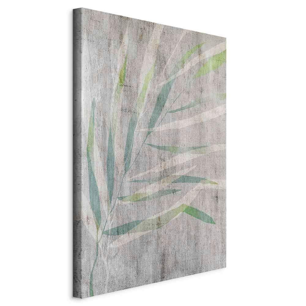 Leinwandbild Chamedora Grau Türkis B: 40 cm - Türkis/Grau, Basics, Holzwerkstoff/Textil (40/60/1,2cm) - artgeist