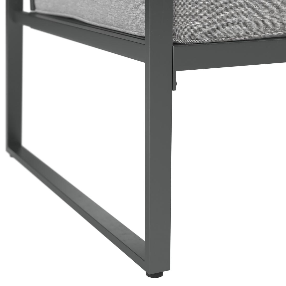 Lounge Garnitúra 5 Részes - natúr színű/szürke, Modern, textil/fa (190/190cm) - Beldano