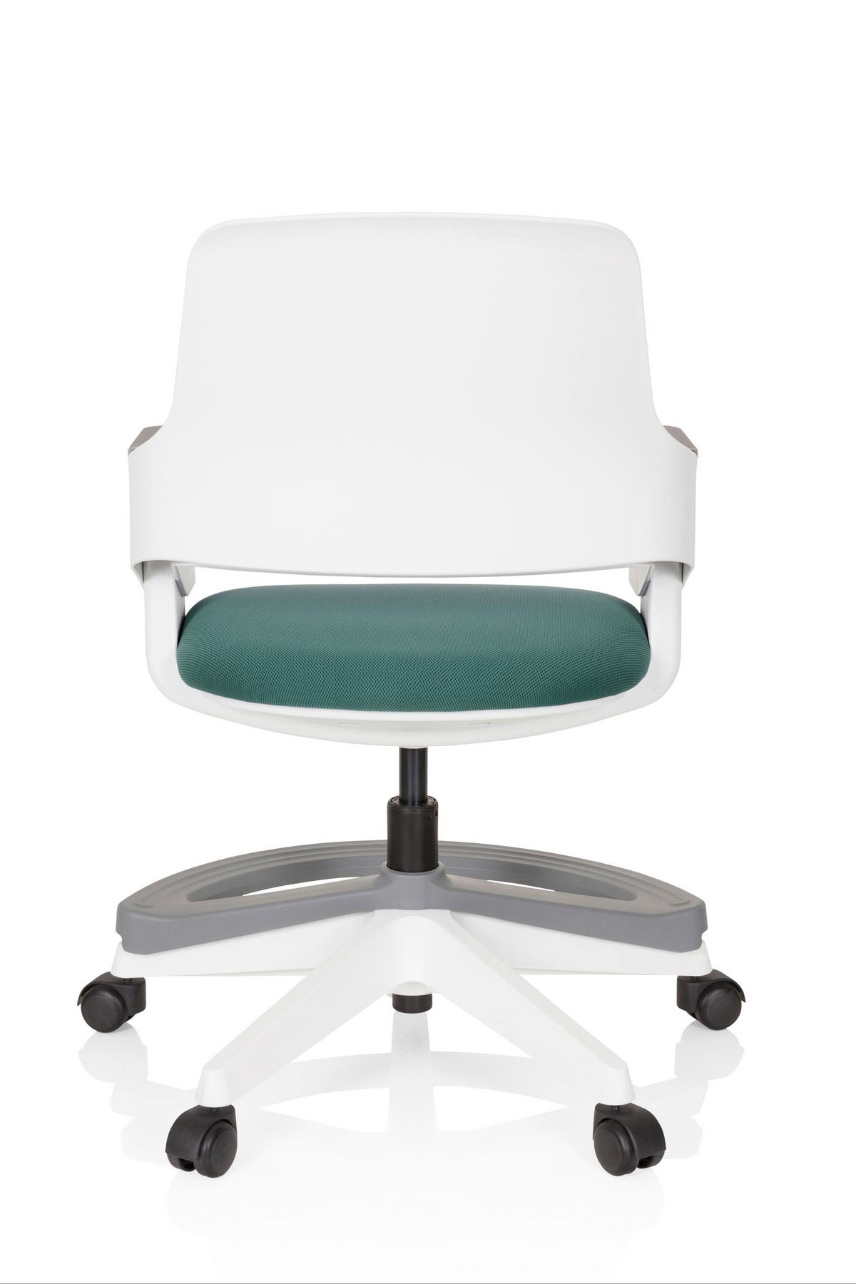 Jugenddrehstuhl Kid Flex Petrol B: 53 cm - Petrol/Weiß, MODERN, Kunststoff/Textil (53/80 - 93/60cm) - MID.YOU