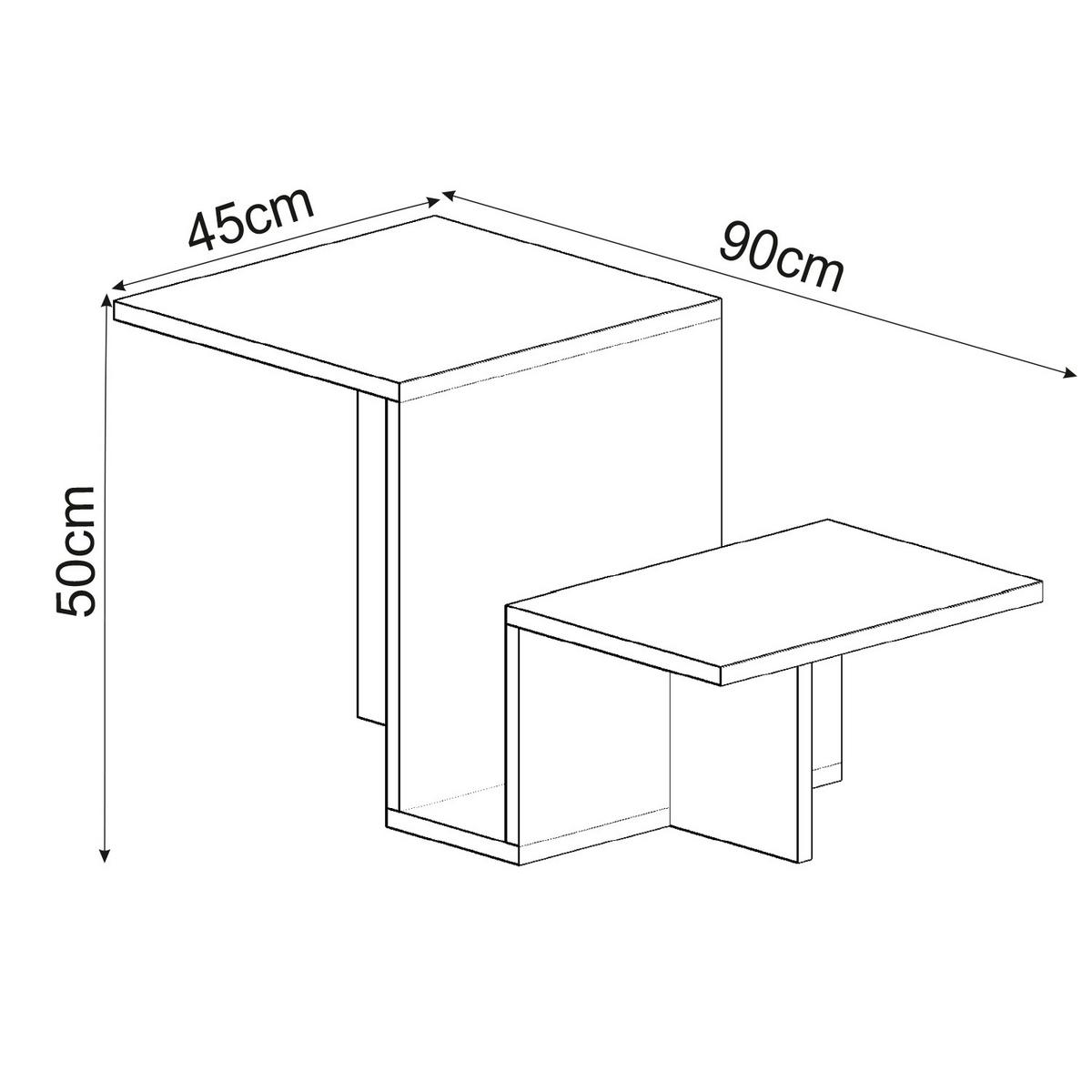 Couchtisch Relinda Nussbaumfarben B: 90 Cm - Nussbaumfarben, Design, Holzwerkstoff (90/45/50cm) - Livetastic