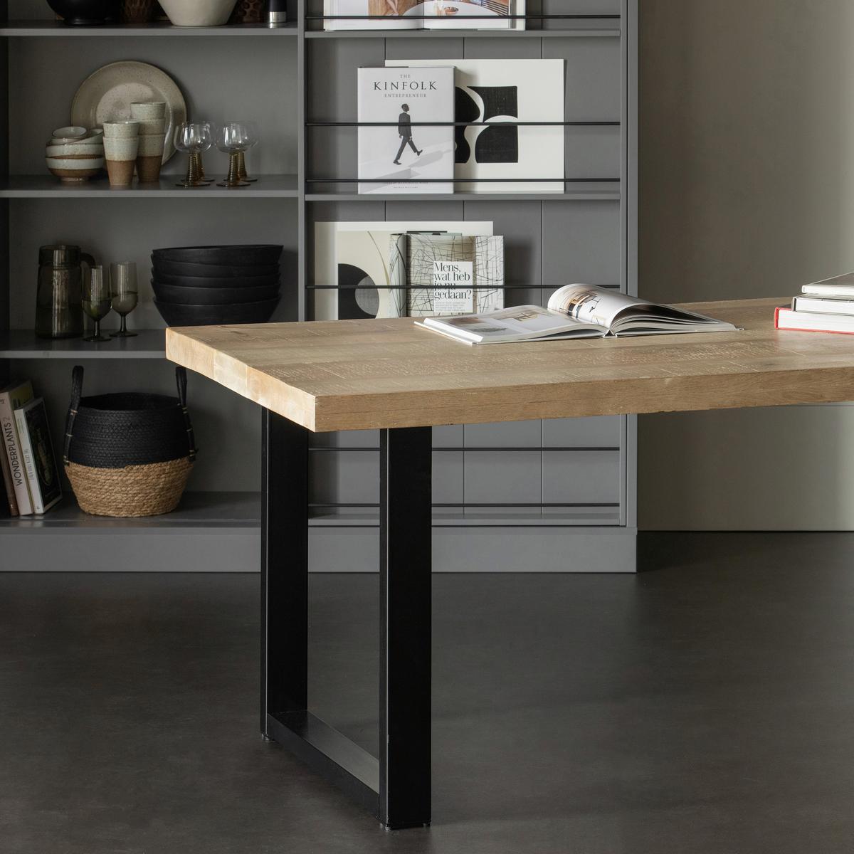 TISCHGESTELL Tablo Schwarz B: 79cm - Schwarz, MODERN, Metall (79/72/10cm) - Livetastic