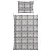 Ágyneműhuzat-garnitúra Chrisi - ezüst/fehér, Konventionell, textil (140/200cm) - Ondega