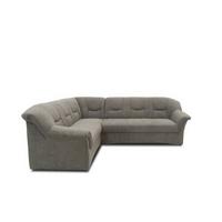 Ecksofa Sarafina Greige Mikrofaser - Greige/Schwarz, KONVENTIONELL, Textil (190/240cm) - MID.YOU