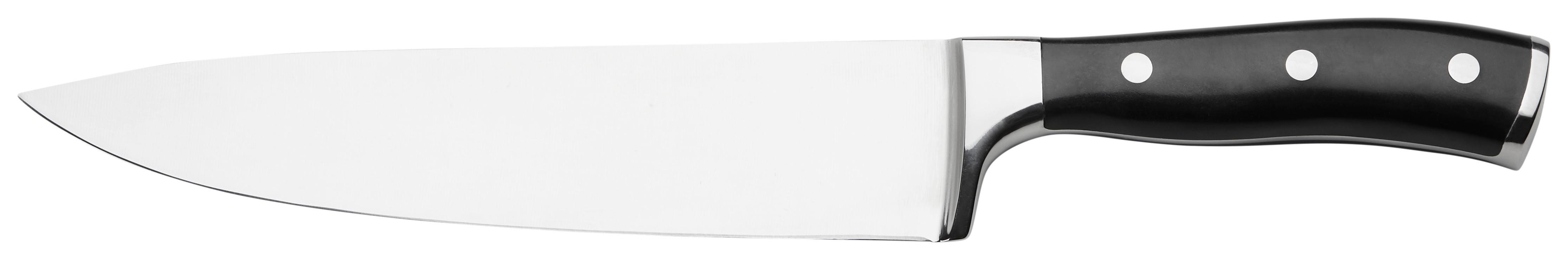 Nůž santoku Michael, D: 30,5cm - barvy stříbra, Konvenční, kov (30,5cm) - Premium Living