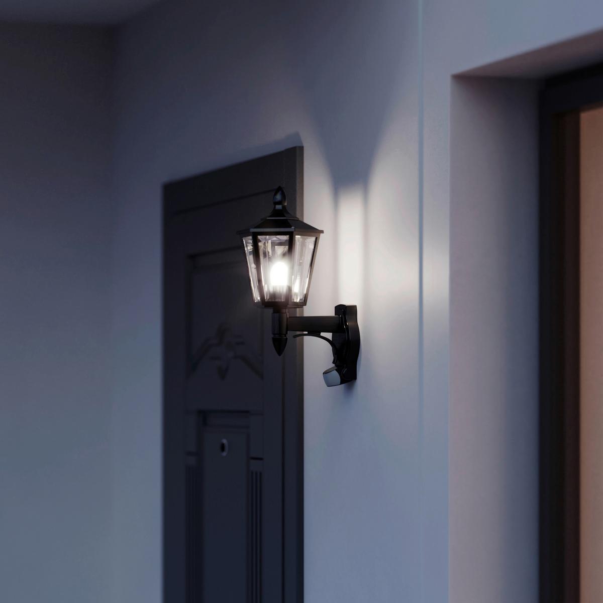 Außenwandleuchte L 15 S Schwarz - Schwarz, Design, Kunststoff (24,3/18,8/41cm) - Steinel