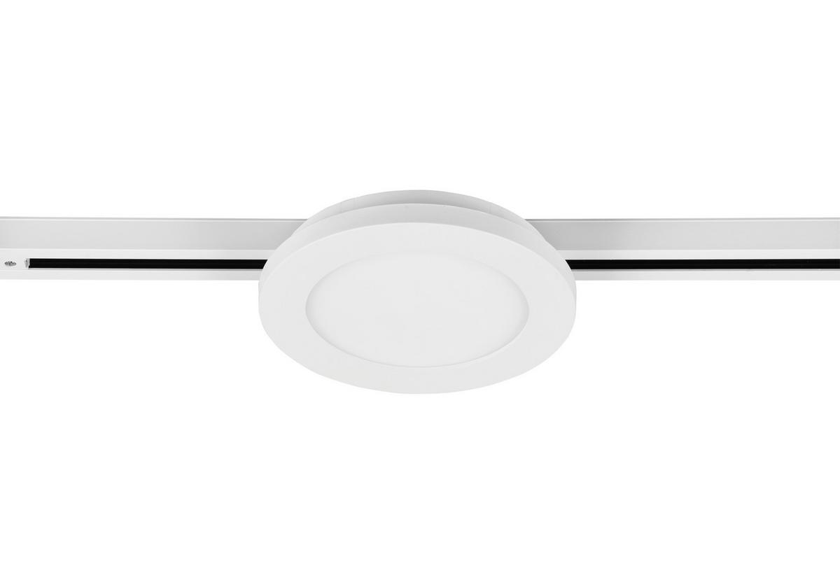 Deckenleuchte Duoline Camillus Ø 17 Cm, Für Schienensystem - Weiß, Basics, Kunststoff (17,0/2,9cm) - Trio Leuchten