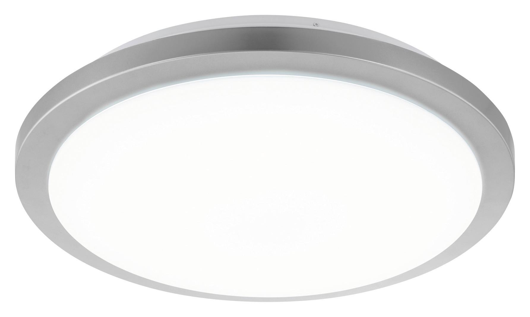 LED-Deckenleuchte Competa-St Ø 77,5 cm 4-Fach Schaltbar - Silberfarben/Weiß, Basics, Kunststoff/Metall (77,5/17,5cm)