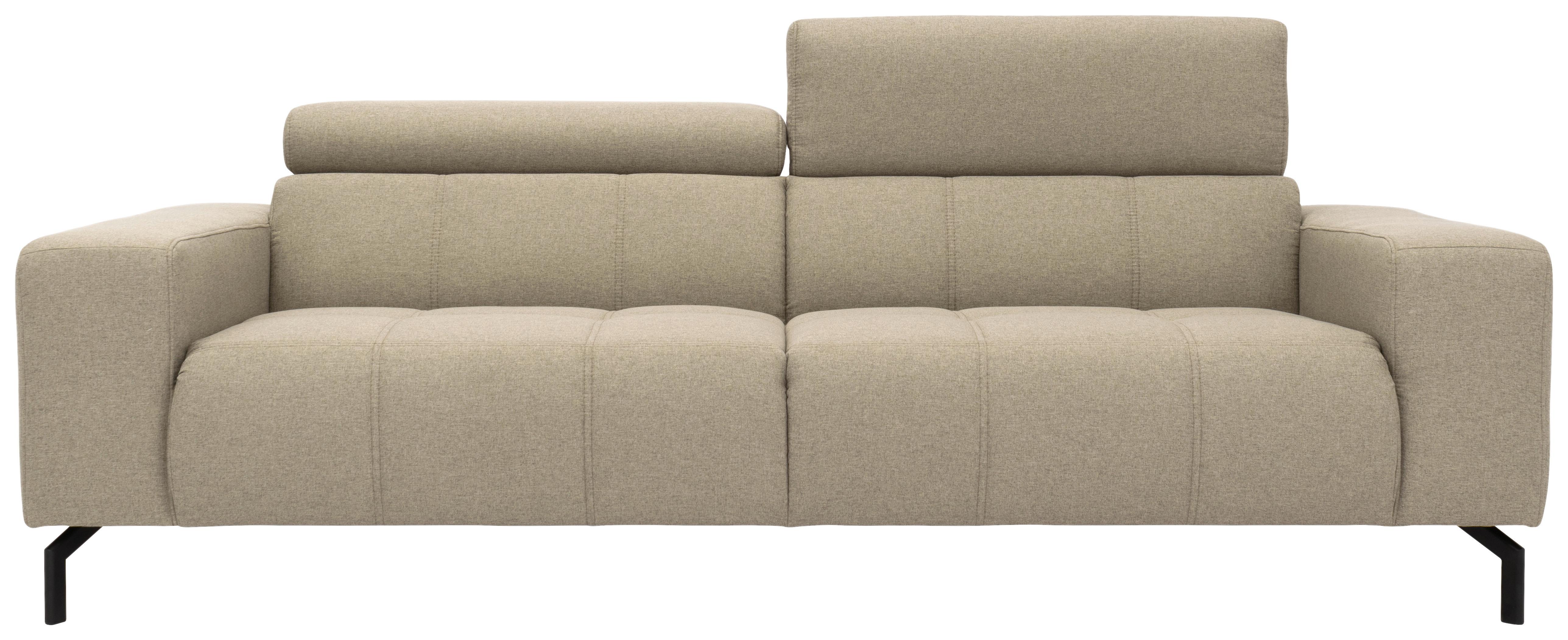3-Sitzer-Sofa Cunelli schlammfarben Webstoff