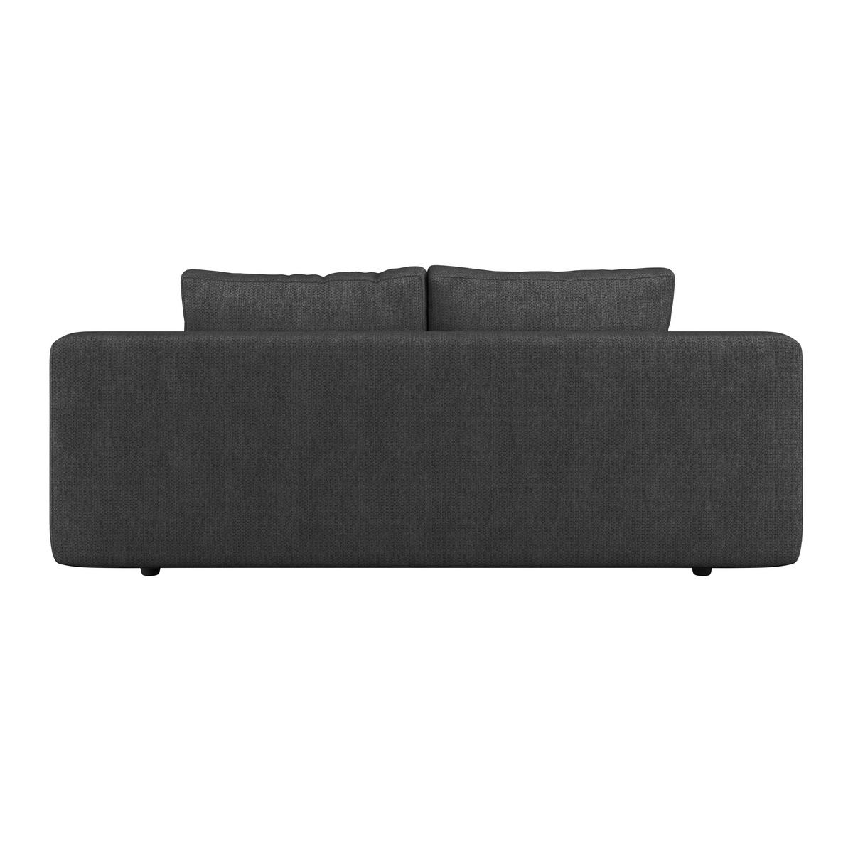 3-Sitzer-Sofa Mit Schlaffunktion Olso Schwarz - Schwarz, Trend, Holz/Kunststoff (205/72/100cm)