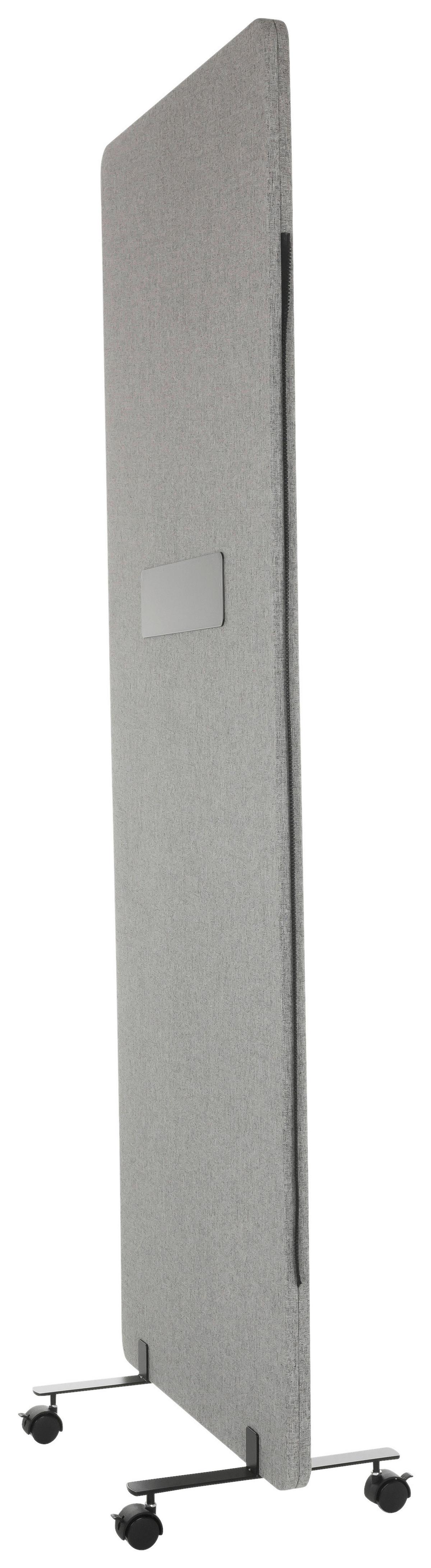 Trennwand Flexmiut Wb - Klar/Hellgrau, Basics, Kunststoff/Textil (60/177/3cm) - MID.YOU