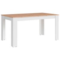 Esstisch Nori - Weiß/Eiche Artisan, MODERN, Holzwerkstoff (160/90/75cm) - MID.YOU