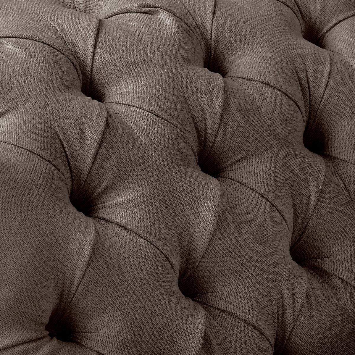 Récamiere Pako Graubraun B: 185cm - Graubraun/Braun, Design, Textil (185/93/75cm) - Livetastic