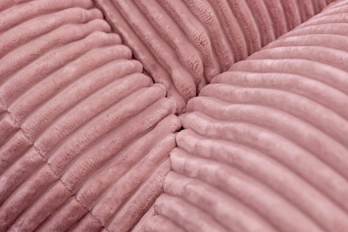 Sitzsack Nubo Cord rosa, Indoor, B: 104cm - Rosa, Basics, Textil (104/75/95cm)